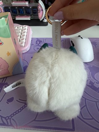 Blind Box Plush Pendant Giggle Monster White