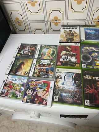 Lote 30 Cajas Vacías Videojuegos + Manuales