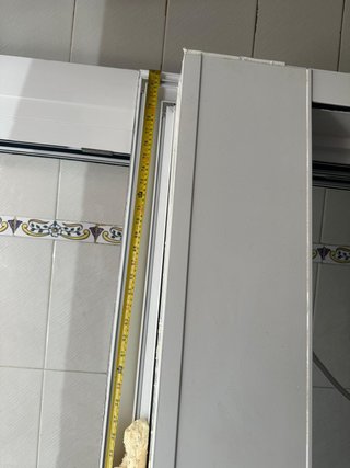 Se venden dos puertas balconeras de aluminio