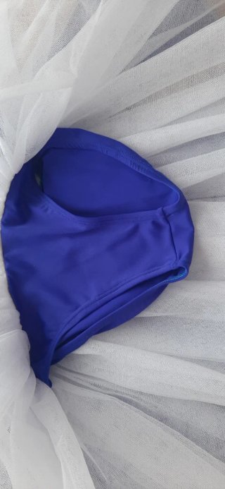 Maillot Gimnasia Rítmica Azul y Blanco