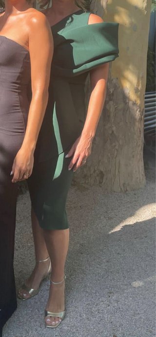 Vestido de fiesta verde