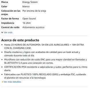 Energy Sistem Chicpods Bluetooth Plata