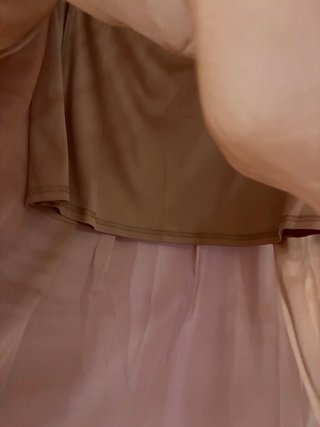 Falda larga rosa palo