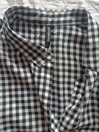 Camisa crop cuadros Vichy Stradivarius