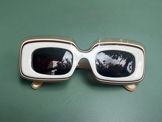 Gafas Oversized Loewe Marrón y Blanco