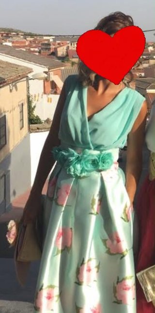 Vestido fiesta floral talla M