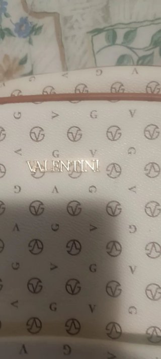 Mochila WAVENI beige y blanco