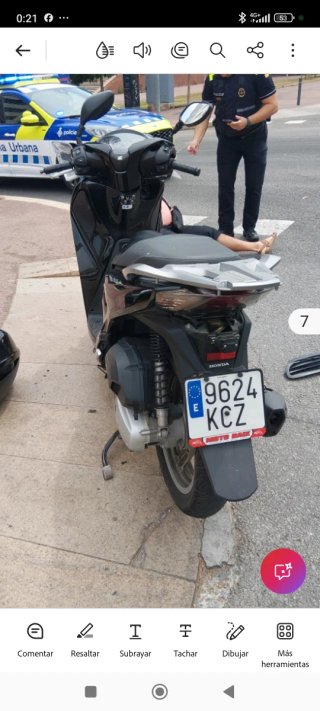 Honda SH125 Scooter Negra