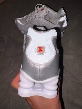 Zapatillas Nike Shox Blancas Plata Nuevas