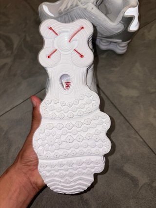 Zapatillas Nike Shox Blancas Plata Nuevas