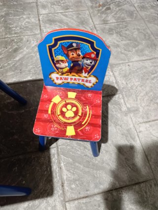 Mesa y Silla Infantil Paw Patrol