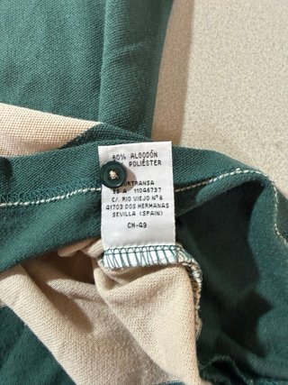 Polo LY Rayas Verde y Blanco Talla M