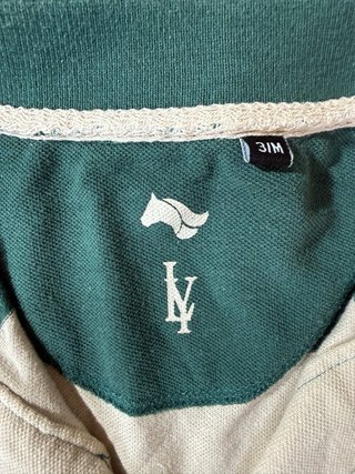 Polo LY Rayas Verde y Blanco Talla M