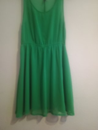 Vestido gasa verde