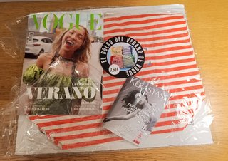 NEW LILA MOSS VOGUE REVISTA + BOLSA VERANO NARANJA