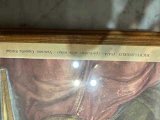 Stampa affresco Cappella Sistina Michelangelo