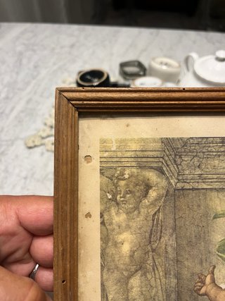 Stampa affresco Cappella Sistina Michelangelo