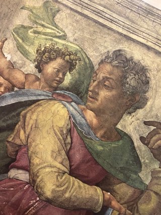 Stampa affresco Cappella Sistina Michelangelo