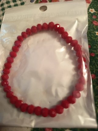 Bracciale donna con perline rosse