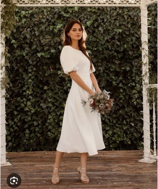 Vestido Novia Civil Midi SIN ESTRENAR