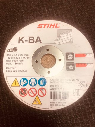 Discos de corte Stihl K-BA y K-ME