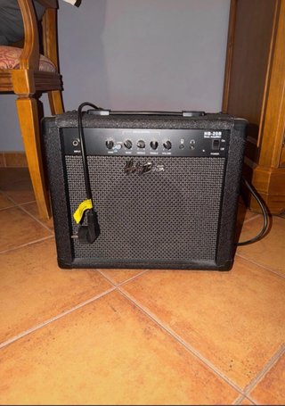Guitarra Eléctrica Roja + Amplificador