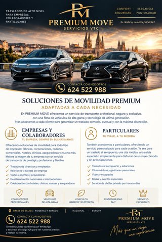 Sevicios de vtc privado burgos y alrededores,etc,t