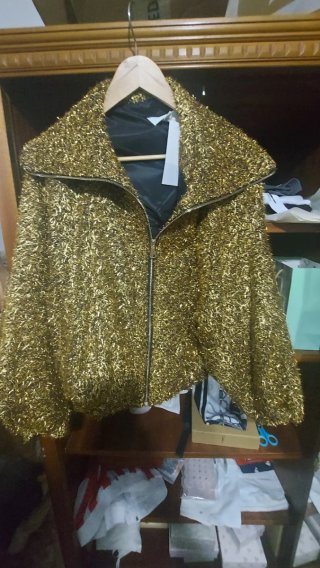 Chaqueta Bomber Hilo Metalizado