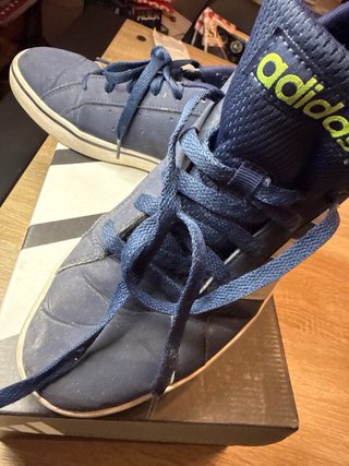 Zapatillas Adidas Azul y Plata