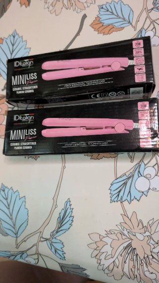 2 Mini plancha de viaje ID'Italian rosa