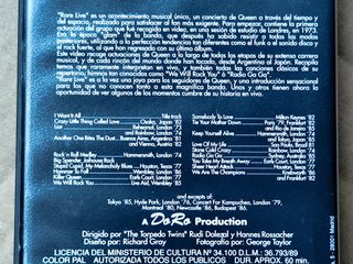 Queen Rare Live VHS