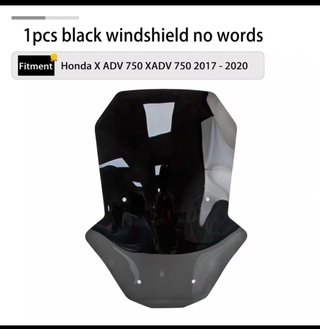 Parabrisas Moto Honda X ADV 750 Negro