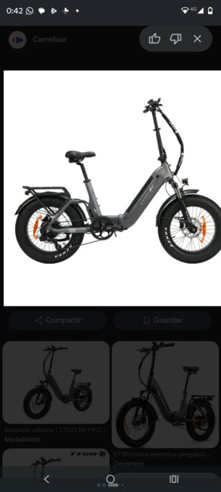 Bicicleta eléctrica TTGO F6 PRO