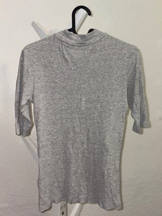 Camiseta Tommy Jeans Mujer Manga 3/4 Gris Talla S