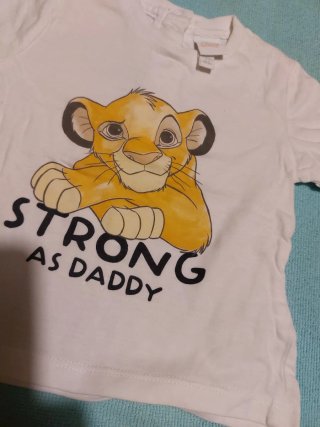 Maglietta neonato Strong as Daddy