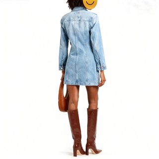Abito corto in denim by Michael Kors, blu, Tg. 44