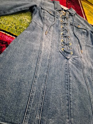 Abito corto in denim by Michael Kors, blu, Tg. 44
