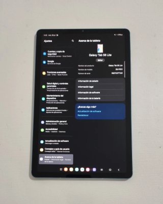 Samsung Galaxy Tab S6 Lite + Funda Azul