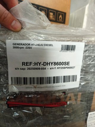 Generador Hyundai DHY8600SE y Cuadro ATS