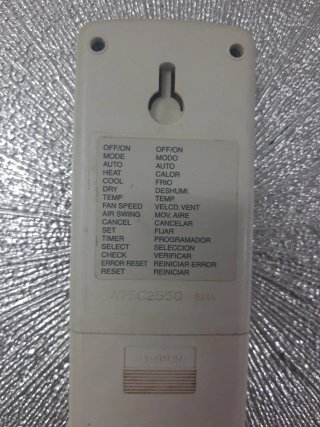 Mando Panasonic Aire Acondicionado