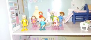 Casita de muñecas con accesorios