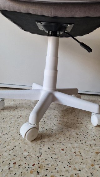 Silla escritorio oficina gris y blanca
