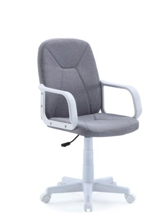 Silla escritorio oficina gris y blanca