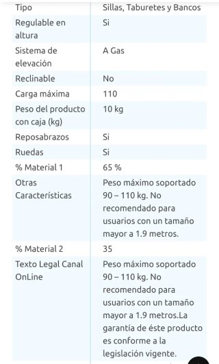 Silla escritorio oficina gris y blanca