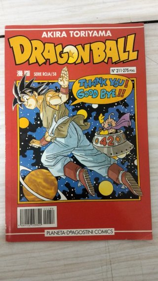 4 mangas de Dragón ball Z serie Roja
