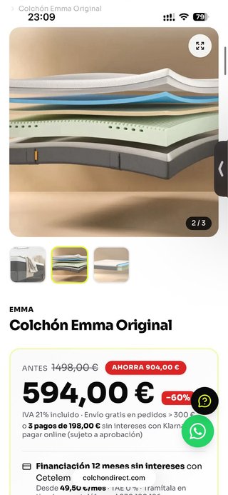 Cama Maison du Monde + Colchón