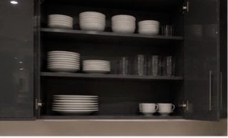 Cocina gris, cocina moderna, muebles de cocina