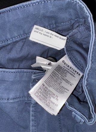 Bermudas Quiksilver Hombre Corte Recto Azul