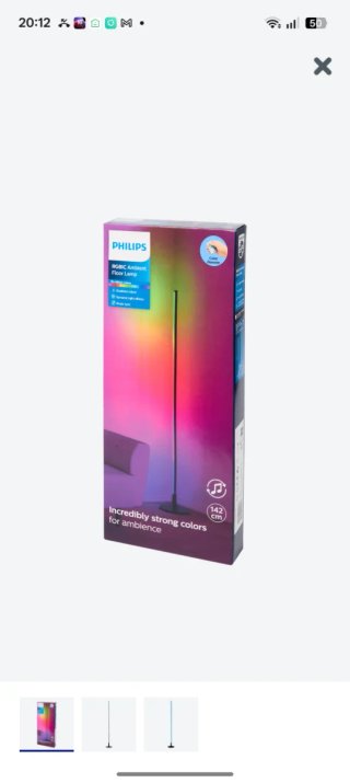 Lámpara de pie Philips 140 cm