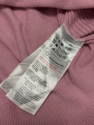 Jersey Esprit rosa cuello amplio talla S